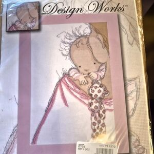 Design Works Baby HUGS Counted Cross Stitch Kit-unopened